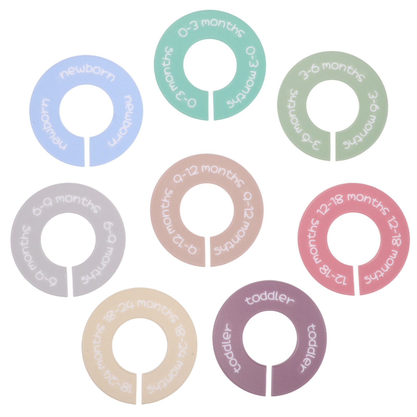 Closet Organizer Baby - 8 pièces de séparateurs de placard