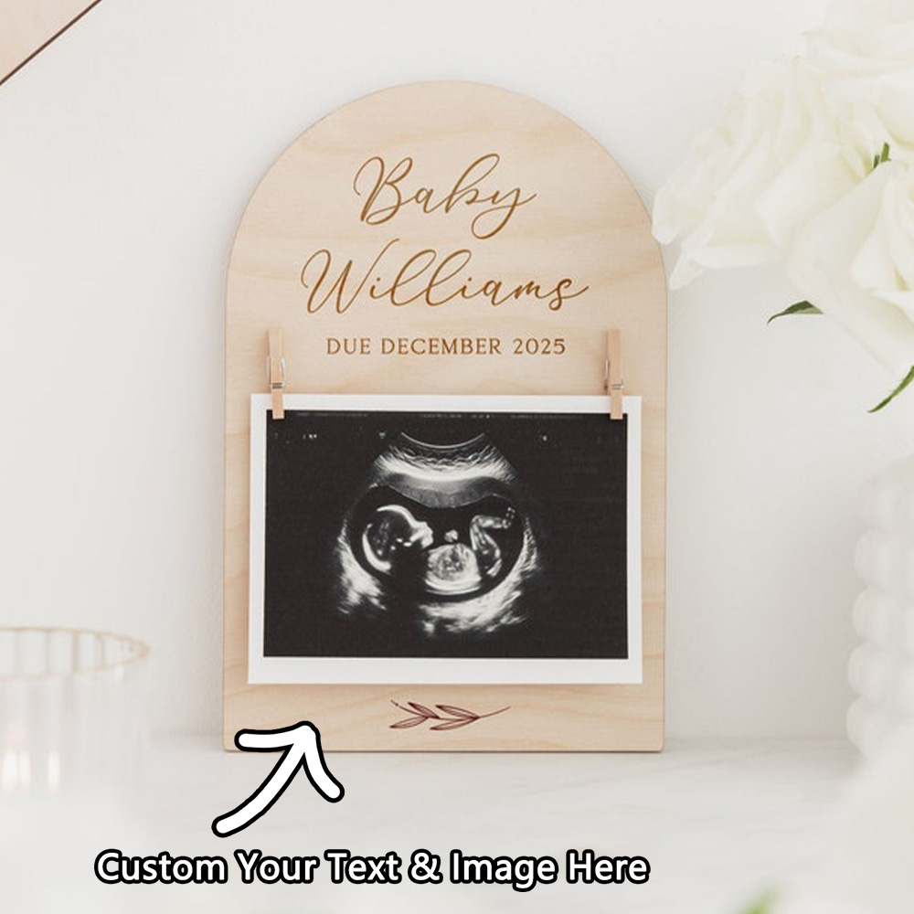 Photo Frame Baby - Panneau d'annonce de grossesse personnalisé |