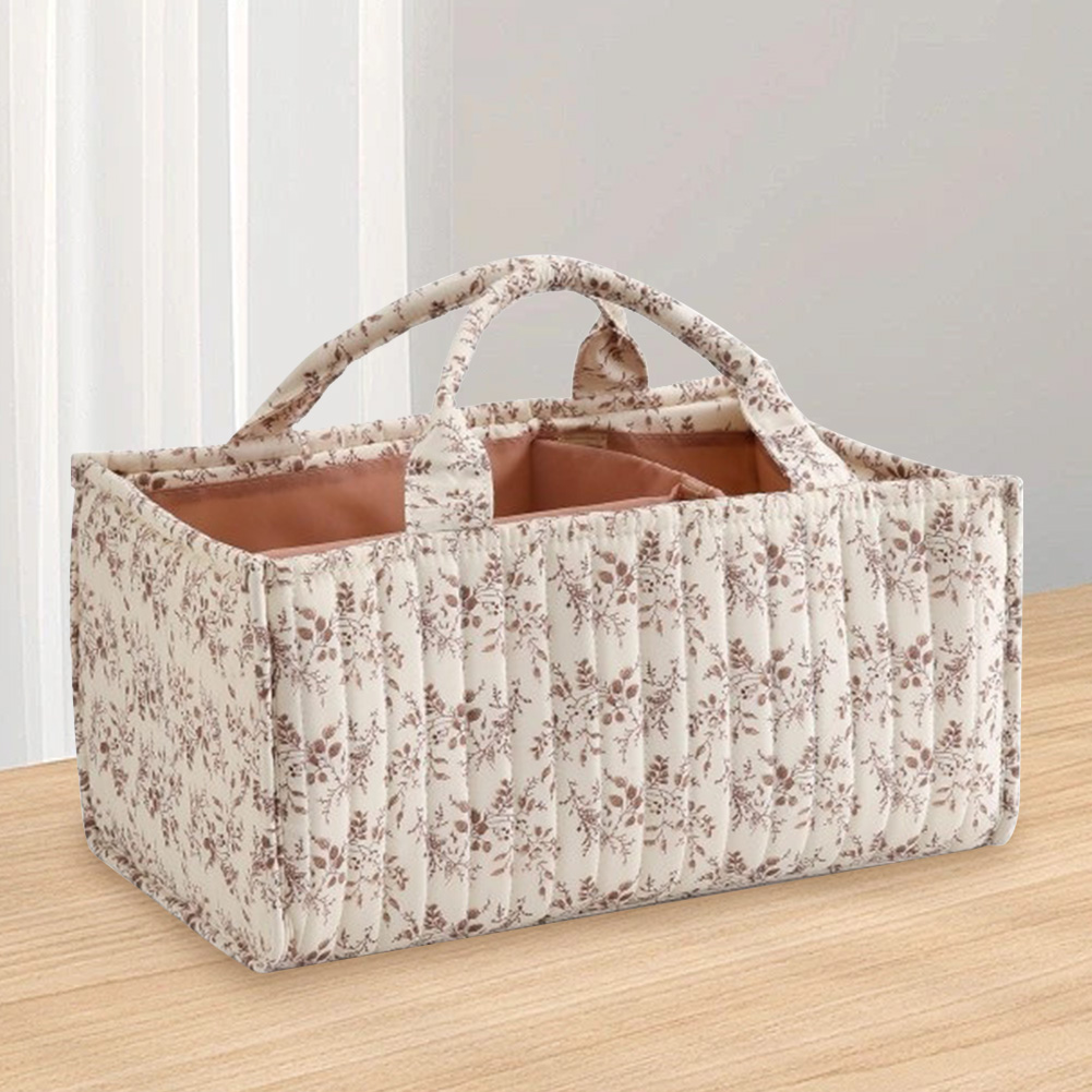 Baby Nursery Basket - Panier de rangement floral pour chambre