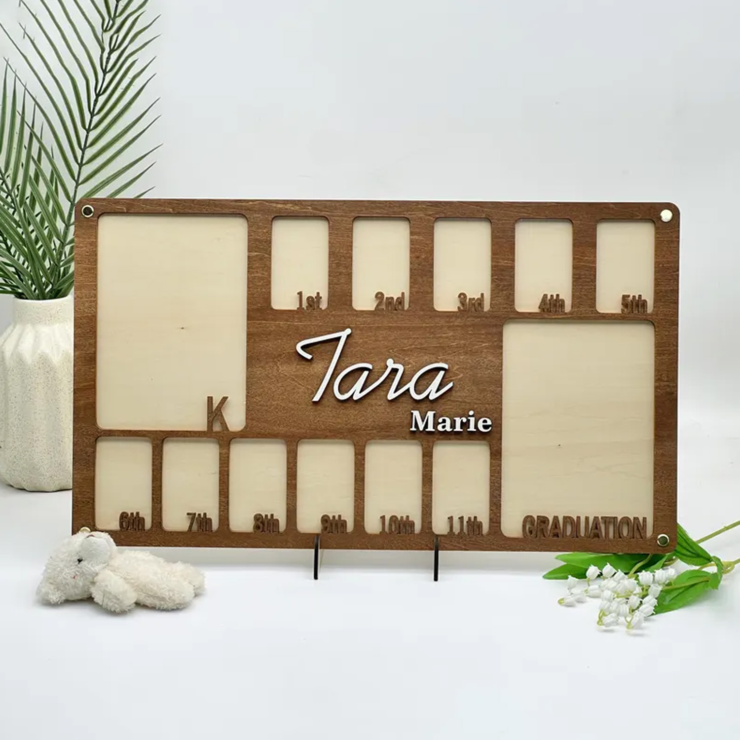 Photo Frame Baby - 1 plaque murale en bois personnalisable