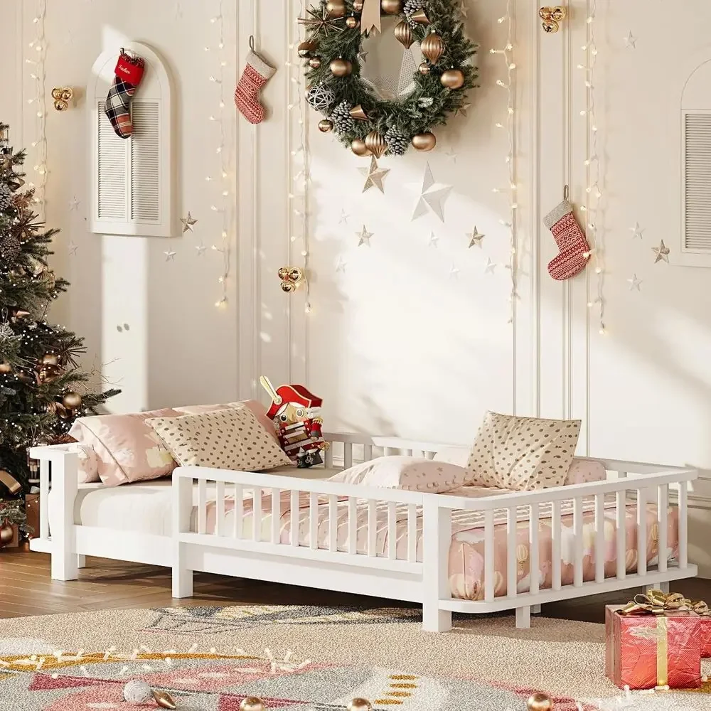 Bed Rail Toddler - Lit double en bois massif avec