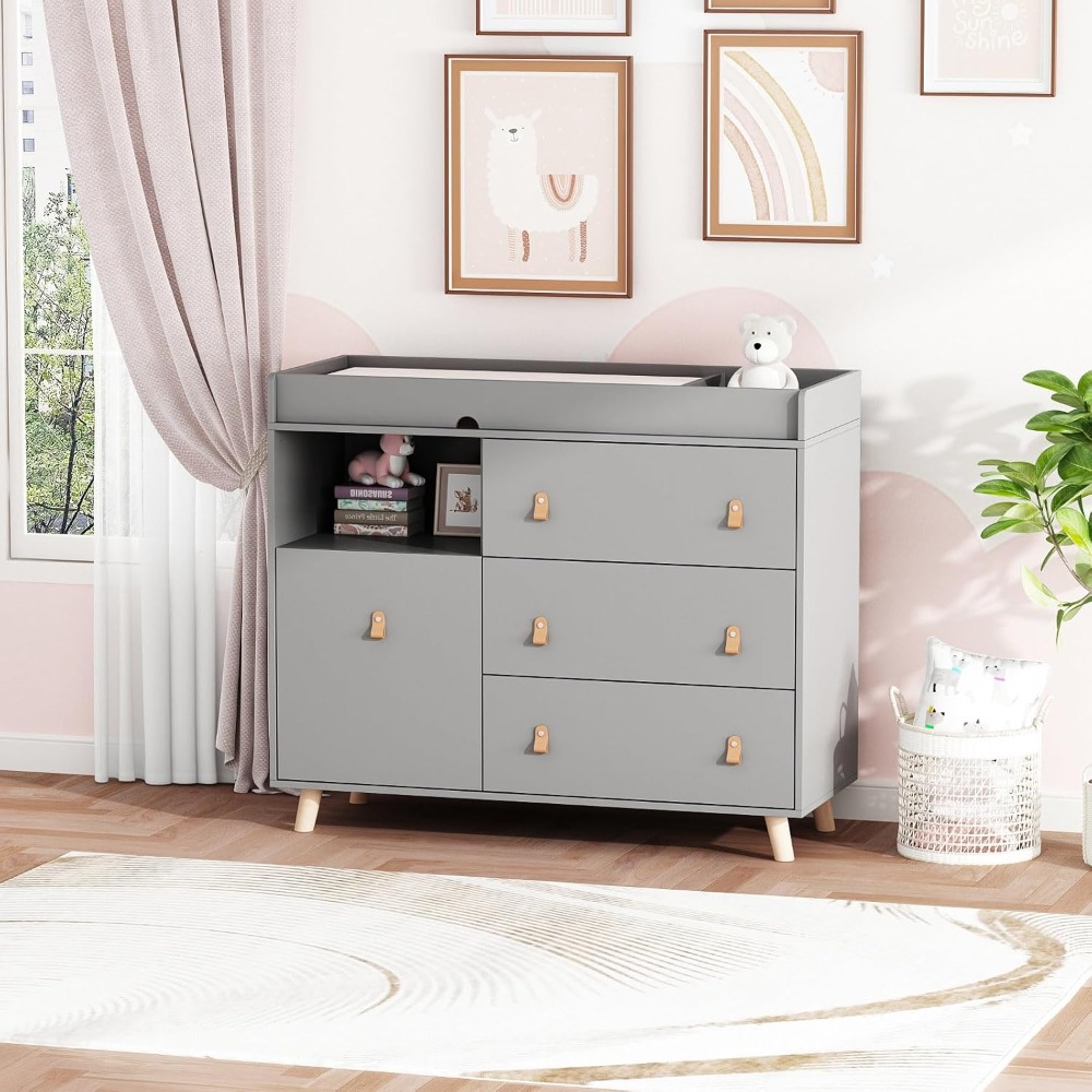 Baby Nursery Drawers - Commode à langer pour bébé, commode