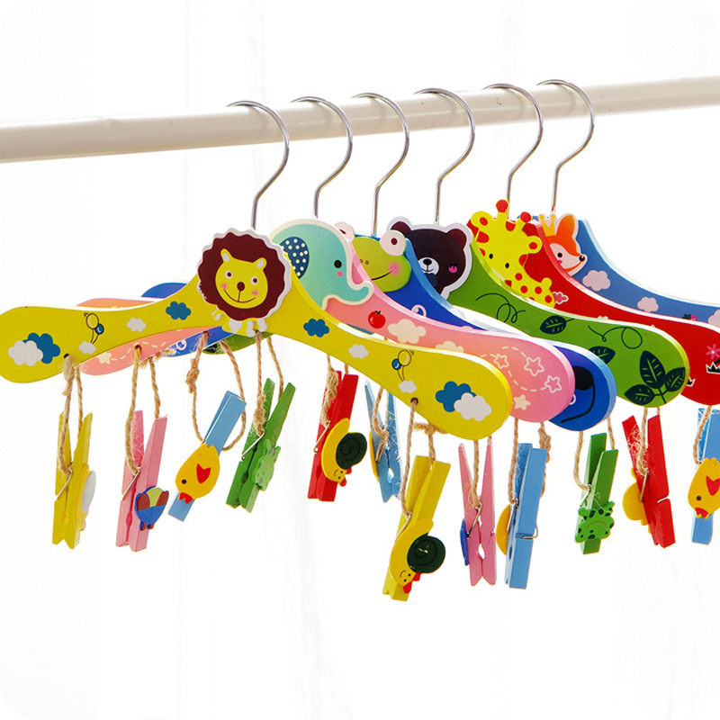 Closet Organizer Baby - Cintres Antidérapants en Bois pour Vêtements