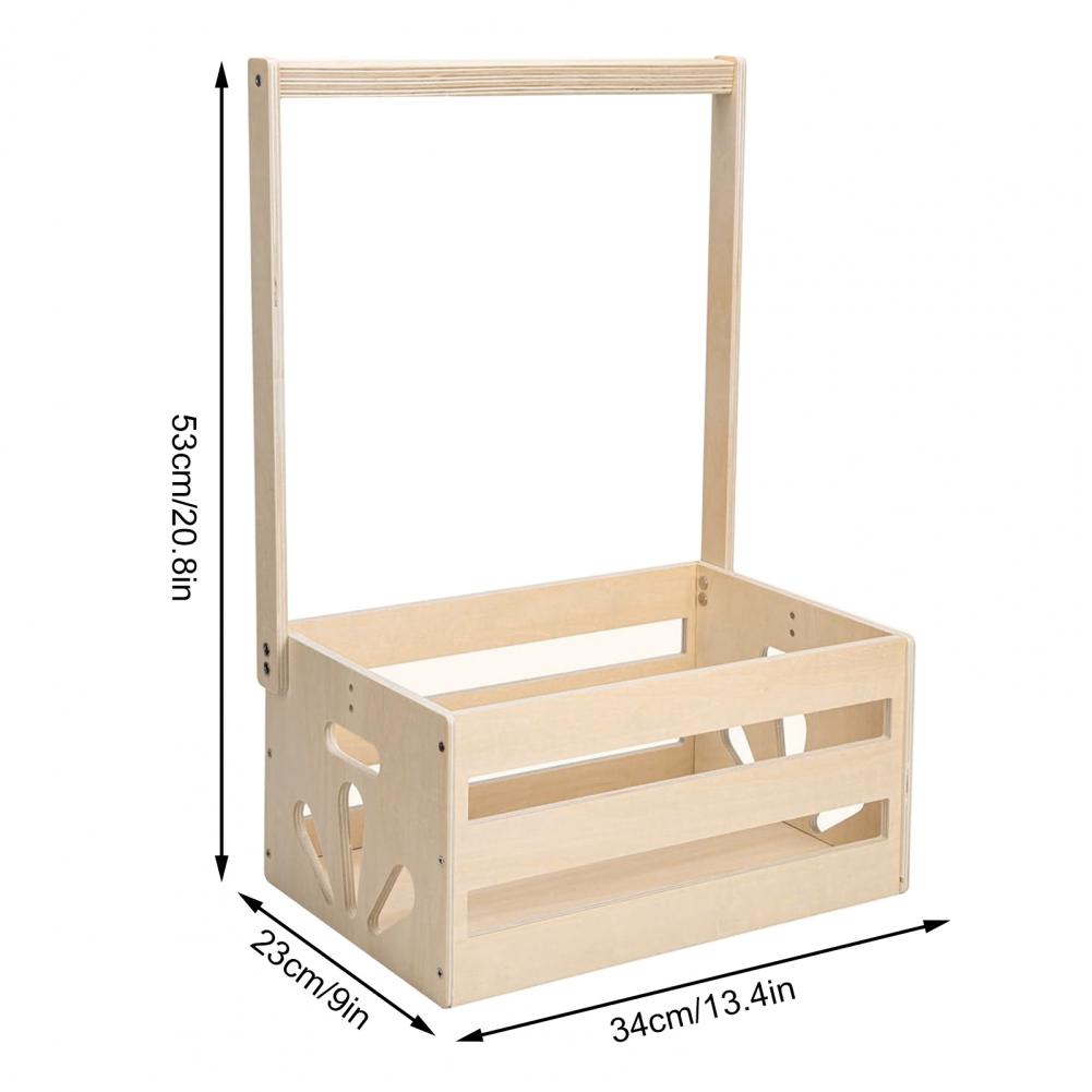 Closet Organizer Baby - Panier de rangement en bois pour