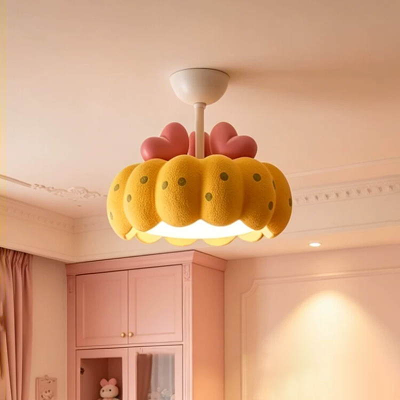 Baby Nursery Ceiling Light - Plafonnier LED en résine style crème
