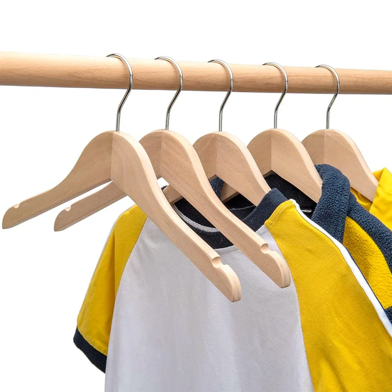 Closet Organizer Baby - Lot de 6 cintres en bois