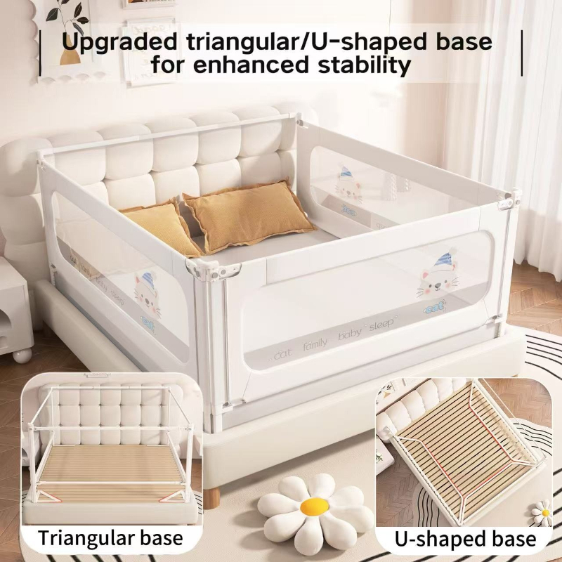 Bed Rail Toddler - Ensemble de clôture de lit Anti-chute