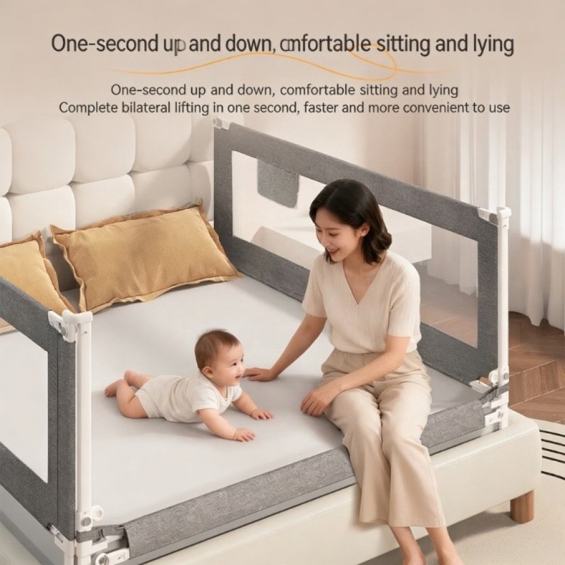 Bed Rail Toddler - Garde-corps de berceau réglable de 180