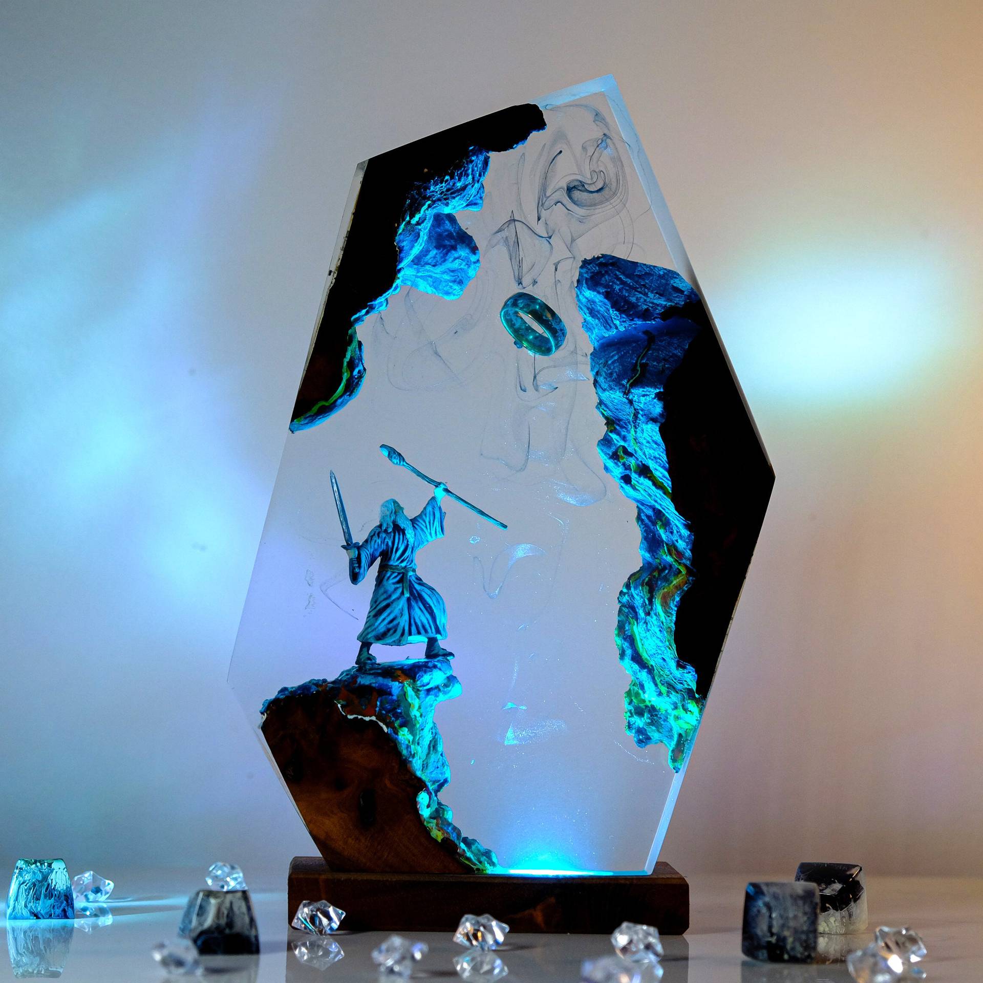 Baby Nursery Lamp - Lampe de table en résine Scène