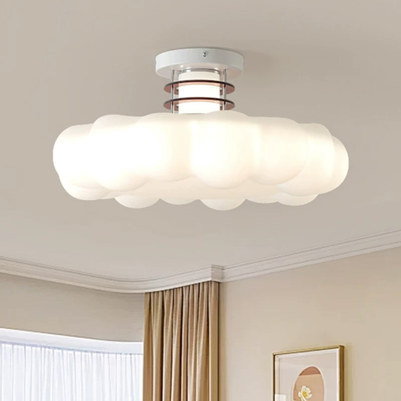 Baby Nursery Ceiling Light - Plafonniers LED style nuage crème pour