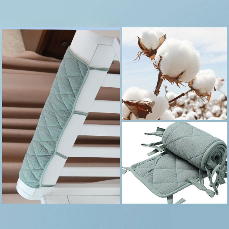 Bed Rail Toddler - Pare-choc de berceau en coton, Protection