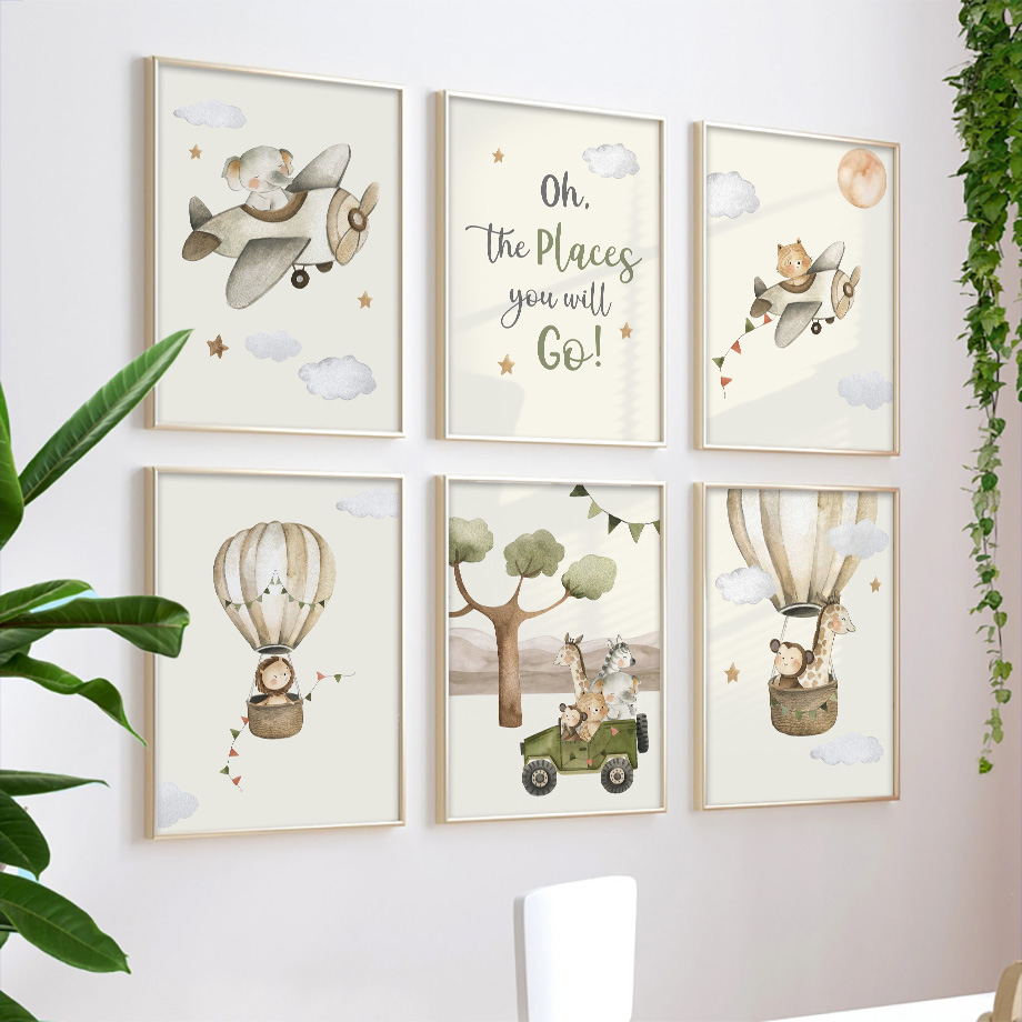 Baby Nursery Giraffe - Tableaux Muraux et Affiches de Peinture