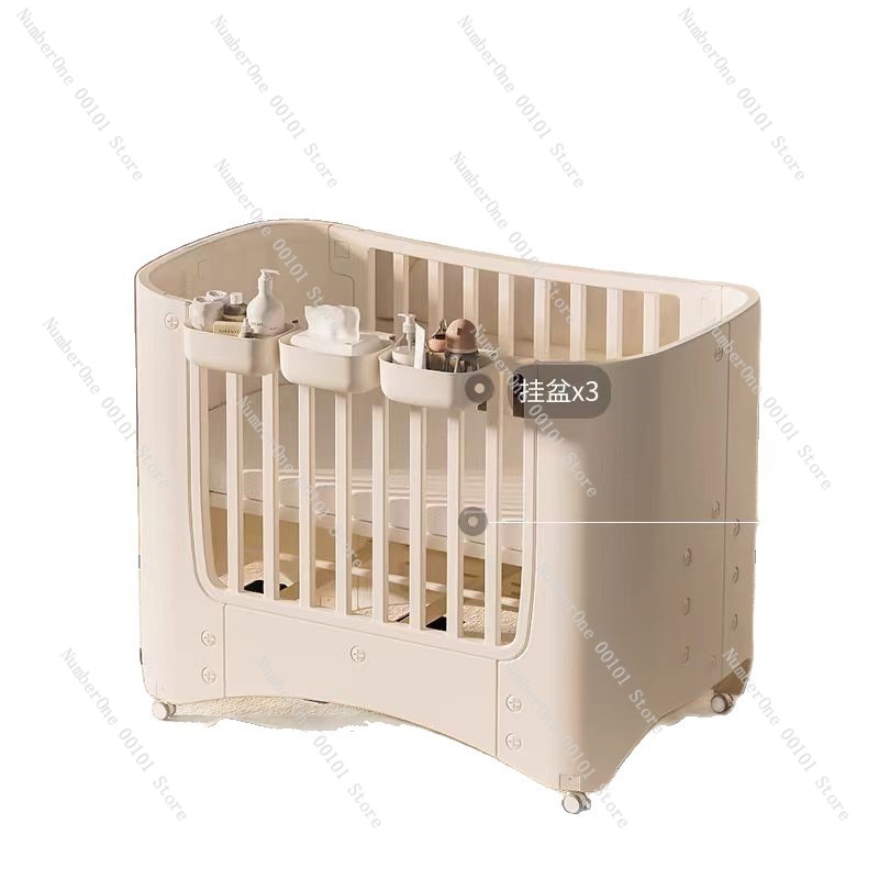 Bassinet Bedside Sleeper - Lit bébé multifonctionnel réglable en hauteur,