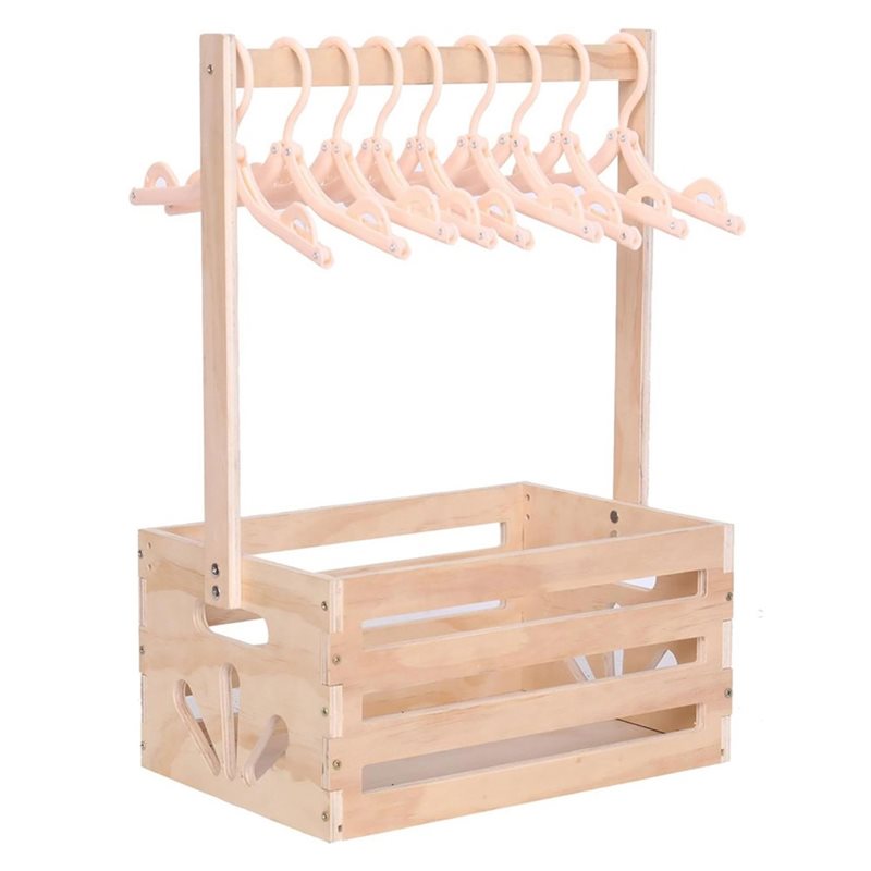 Baby Nursery Basket - Panier cadeau de naissance en bois