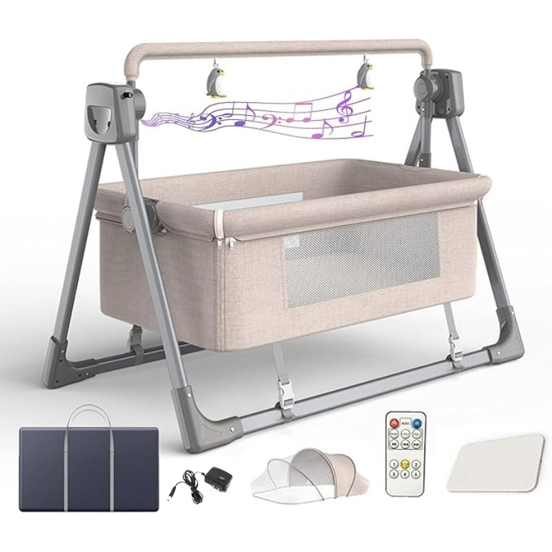 Bassinet Bedside Sleeper - Moussinet à bascule pour bébé, berceau
