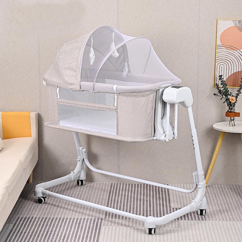 Bassinet Bedside Sleeper - Berceau bébé, lit d'appoint, télécommande, pliable,
