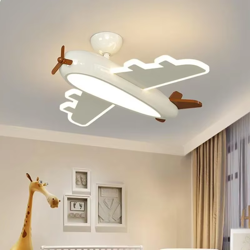 Baby Nursery Ceiling Light - Plafonnier avion dessin animé enfants plafonnier