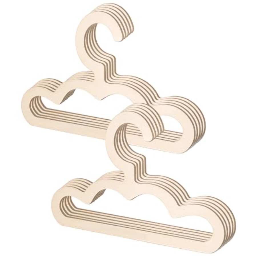 Closet Organizer Baby - 10 cintres en bois pour la