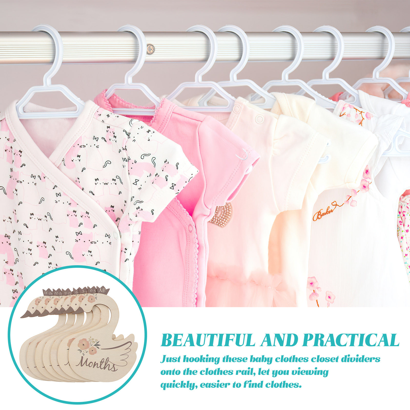 Lot de 7 séparateurs de taille - Closet Organizer Baby avis et prix