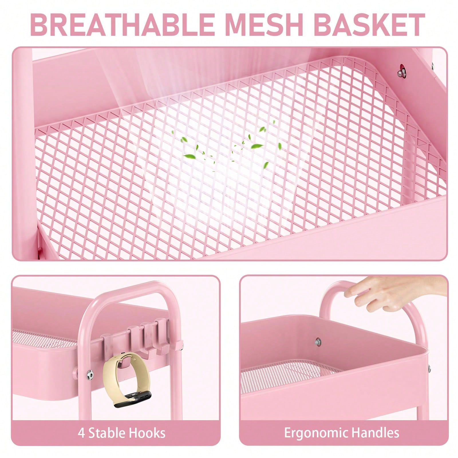 Chariot de rangement à 3 nivea - Baby Nursery Basket avis et prix