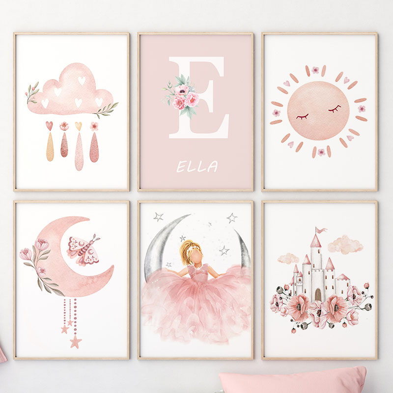Toile murale d'ange rose pour  - Baby Nursery Girl Room avis et prix