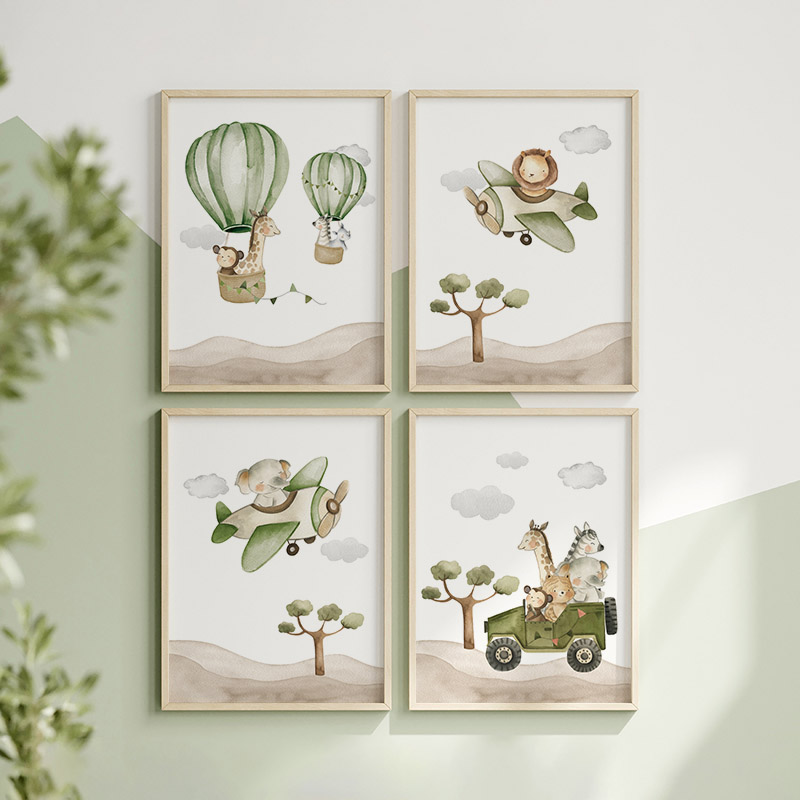 1 pièce, affiches d'animaux en - Baby Nursery Giraffe avis et prix