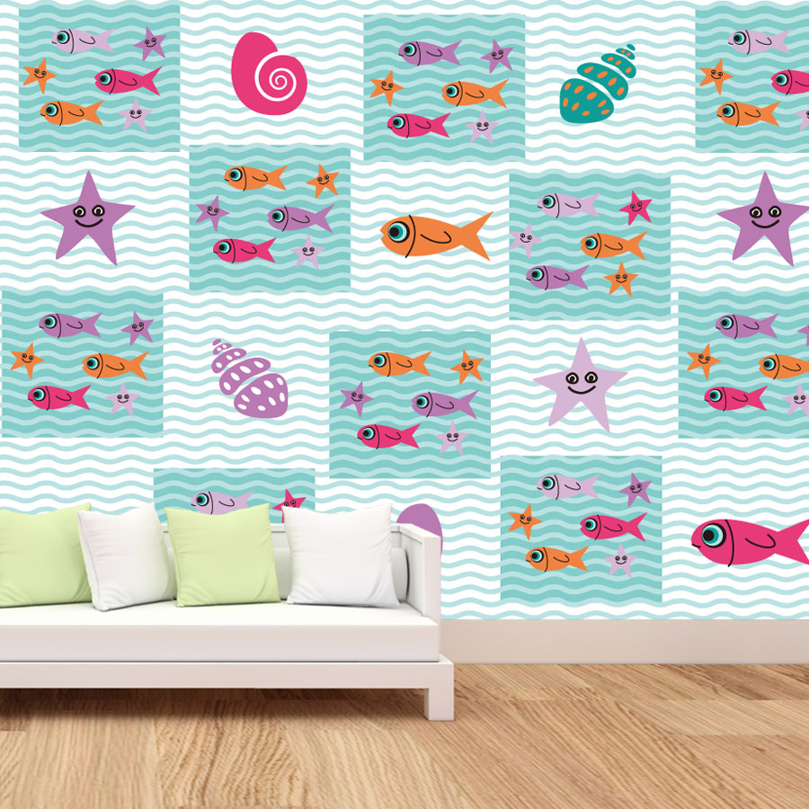 Dessin animé peler et coller P - Baby Nursery Peel And Stick Wallpaper avis et prix