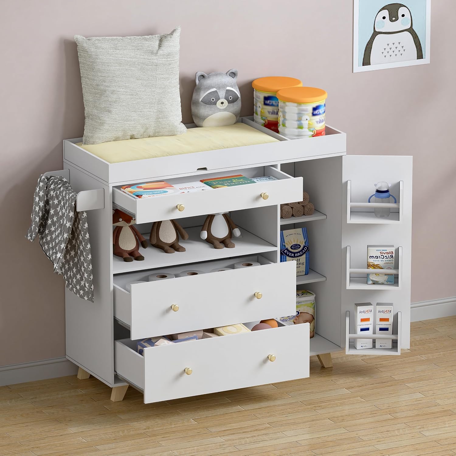 Table à langer pour bébé, stat - Baby Nursery Drawers avis et prix