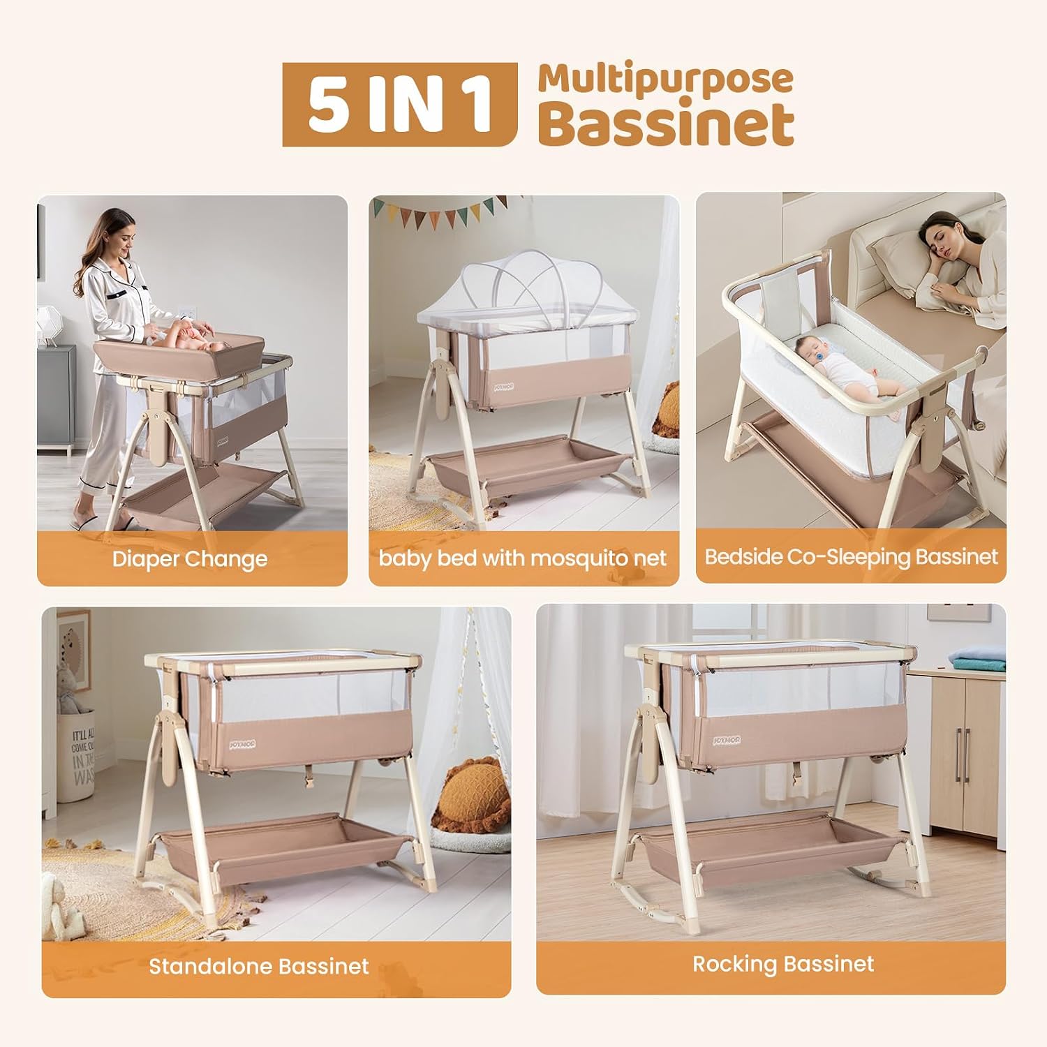 Berceau pour bébé, berceau 5 e - Bassinet Bedside Sleeper avis et prix
