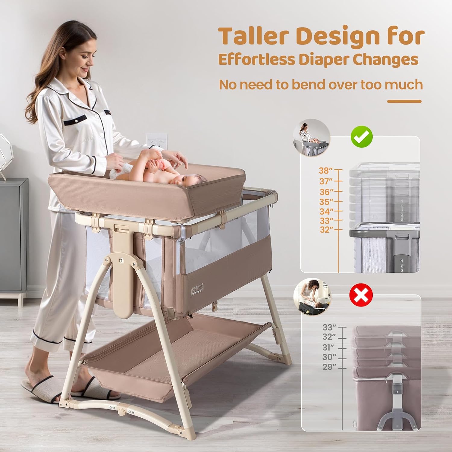 Berceau pour bébé, berceau 5 e - Bassinet Bedside Sleeper avis et prix