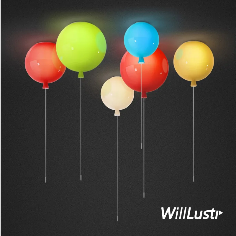 Plafonnier ballon en verre col - Baby Nursery Ceiling Light avis et prix