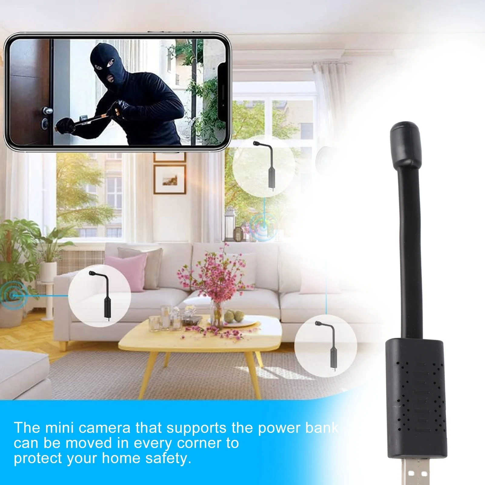 Caméra de sécurité WiFi USB 10 - Baby Nursery Camera avis et prix