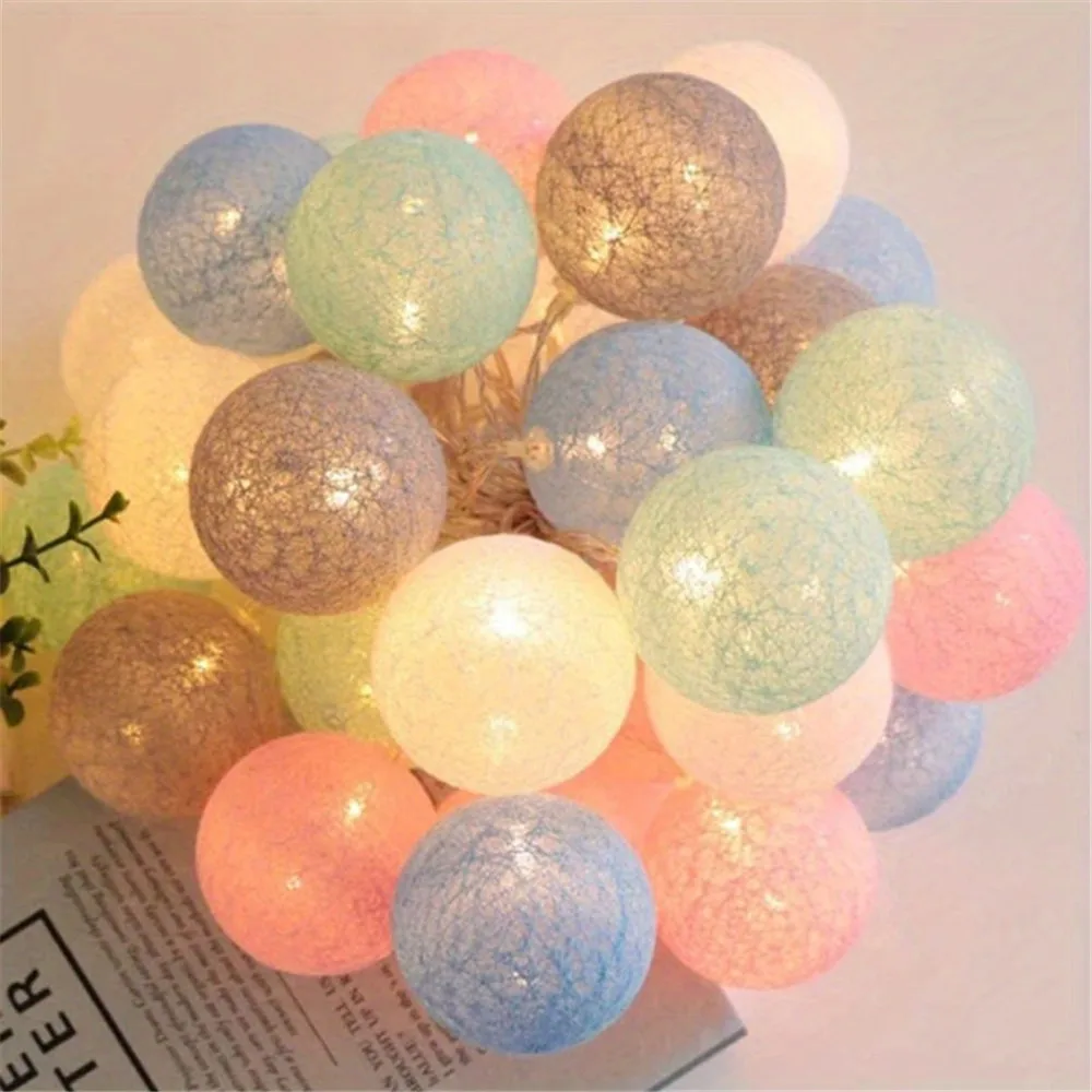 Guirlande de boules de coton p - Baby Nursery Lamp avis et prix