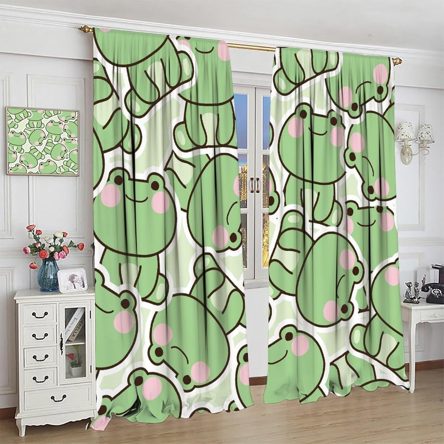 Rideaux à motif de grenouille  - Baby Nursery Youtube avis et prix
