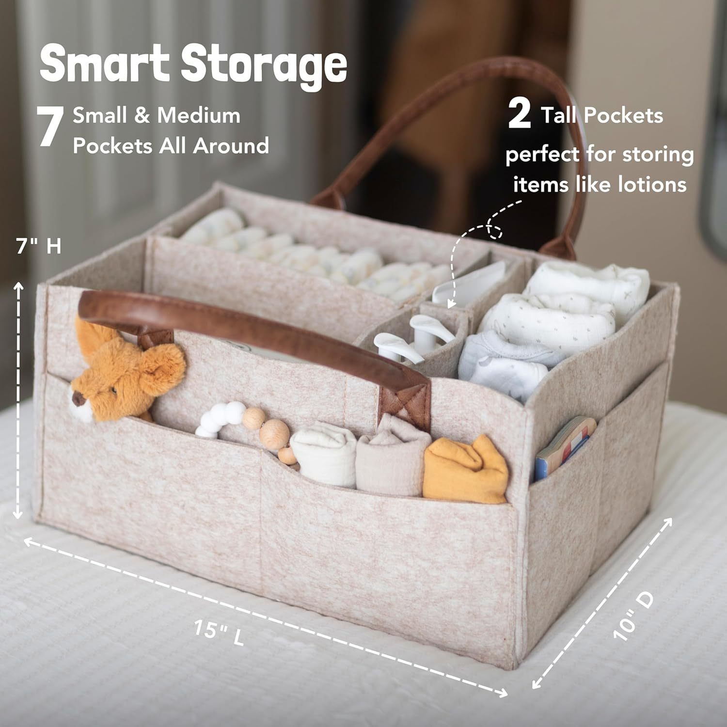 Panier de rangement en feutre  - Baby Nursery Basket avis et prix