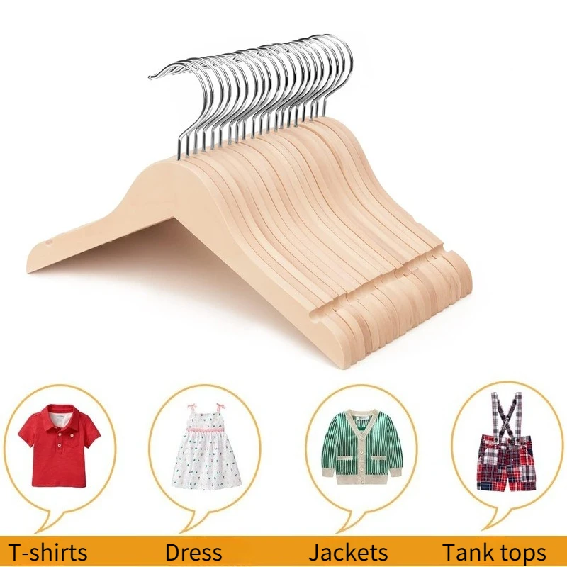 Lot de 6 cintres en bois pour  - Closet Organizer Baby avis et prix
