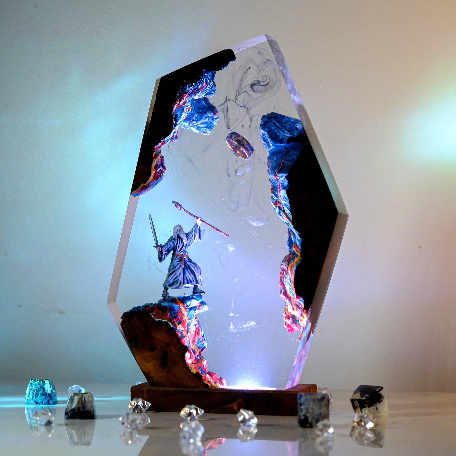 Lampe de table en résine Scène - Baby Nursery Lamp avis et prix