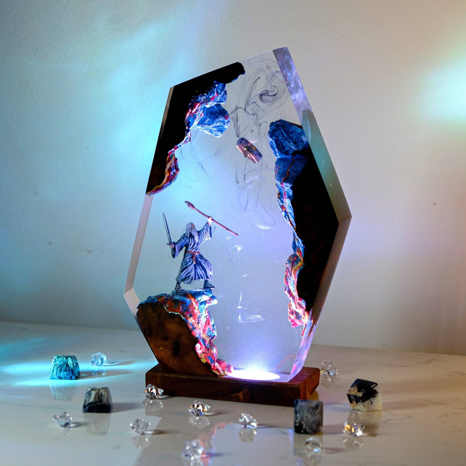 Lampe de table en résine Scène - Baby Nursery Lamp avis et prix