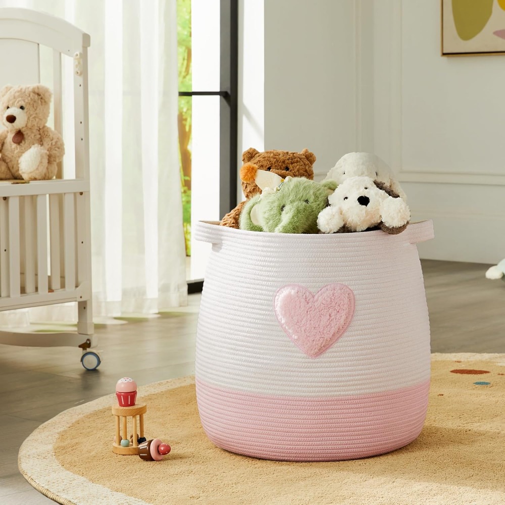 Panier à linge rose pour enfan - Baby Nursery Girl Room avis et prix
