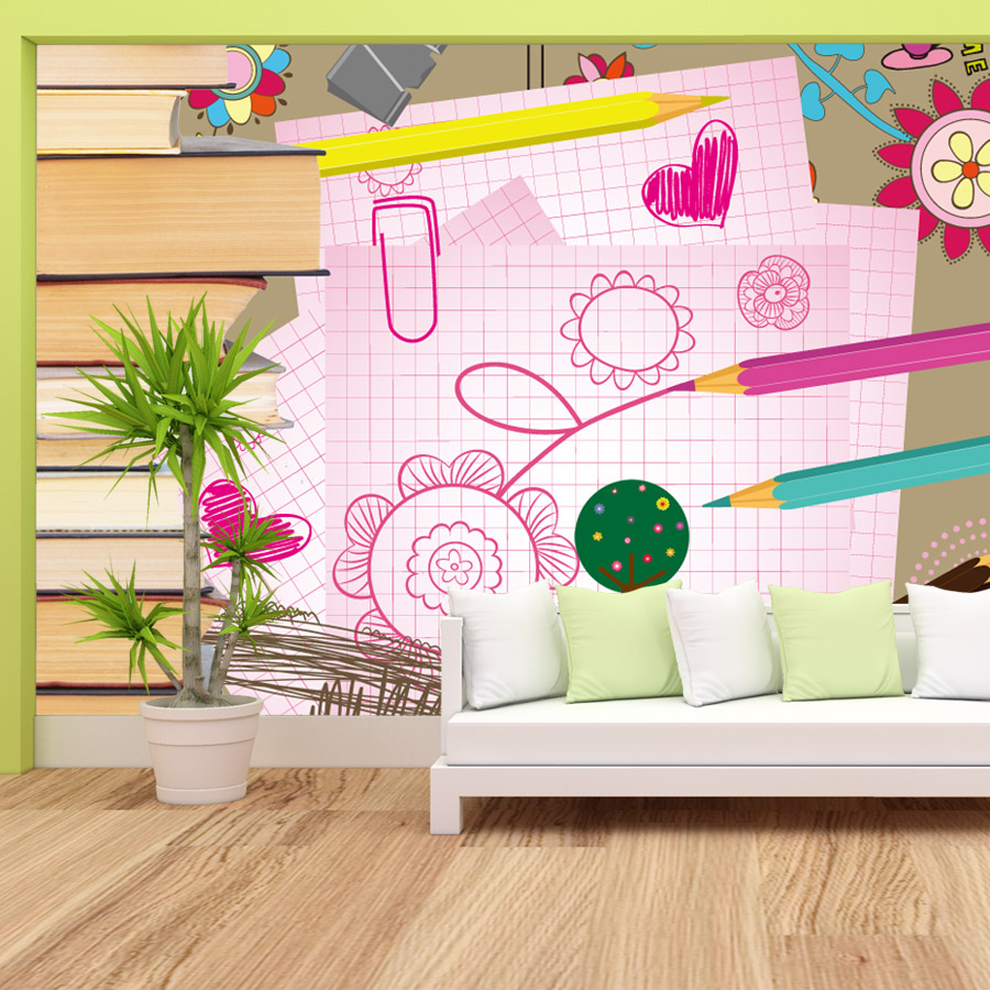 Livres de dessins animés, papi - Baby Nursery Peel And Stick Wallpaper avis et prix
