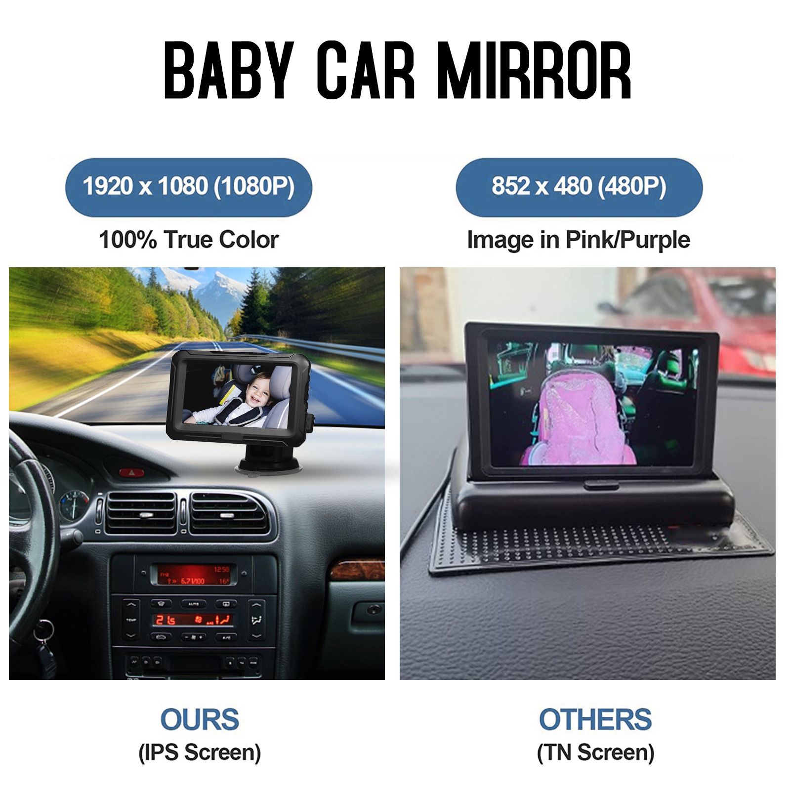 Miroir de voiture pour bébé 10 - Baby Nursery Camera avis et prix