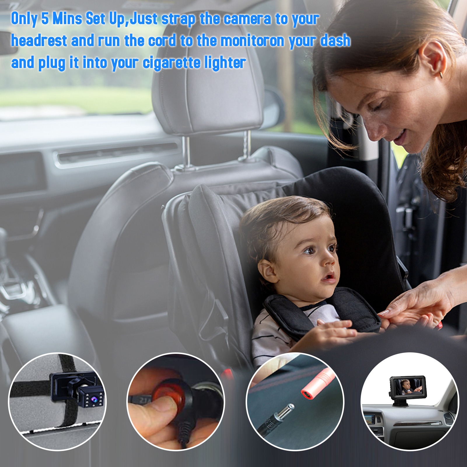 Miroir de voiture pour bébé 10 - Baby Nursery Camera avis et prix