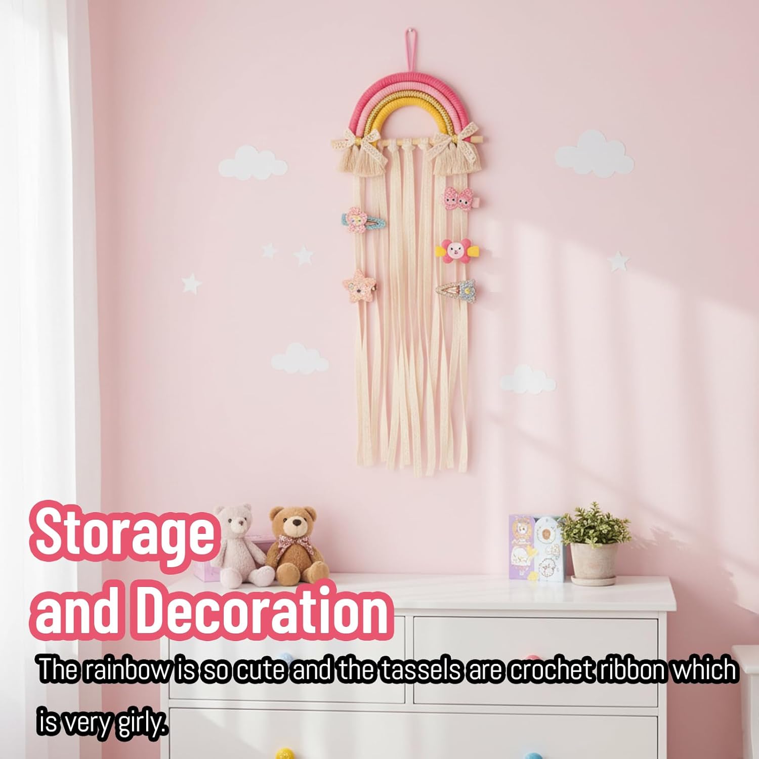 Support mural en macramé arc-e - Baby Nursery Girl Room avis et prix