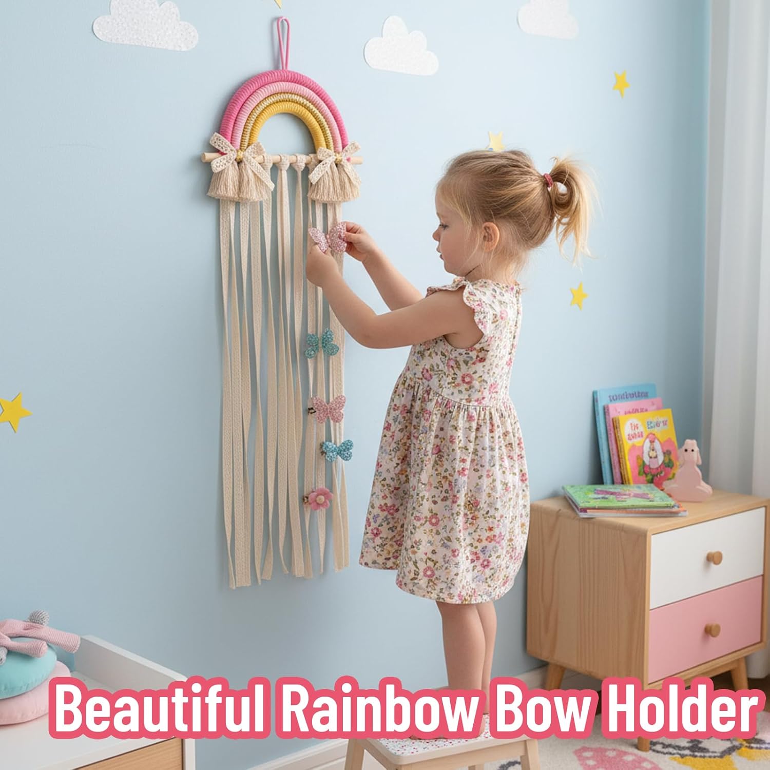 Support mural en macramé arc-e - Baby Nursery Girl Room avis et prix