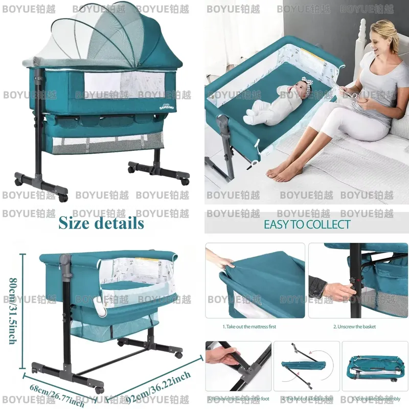Berceau 3-en-1 pour bébé avec  - Bassinet Bedside Sleeper avis et prix