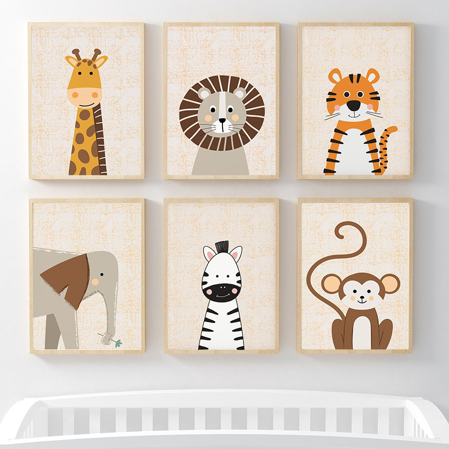 Tableau mural en toile avec mo - Baby Nursery Giraffe avis et prix