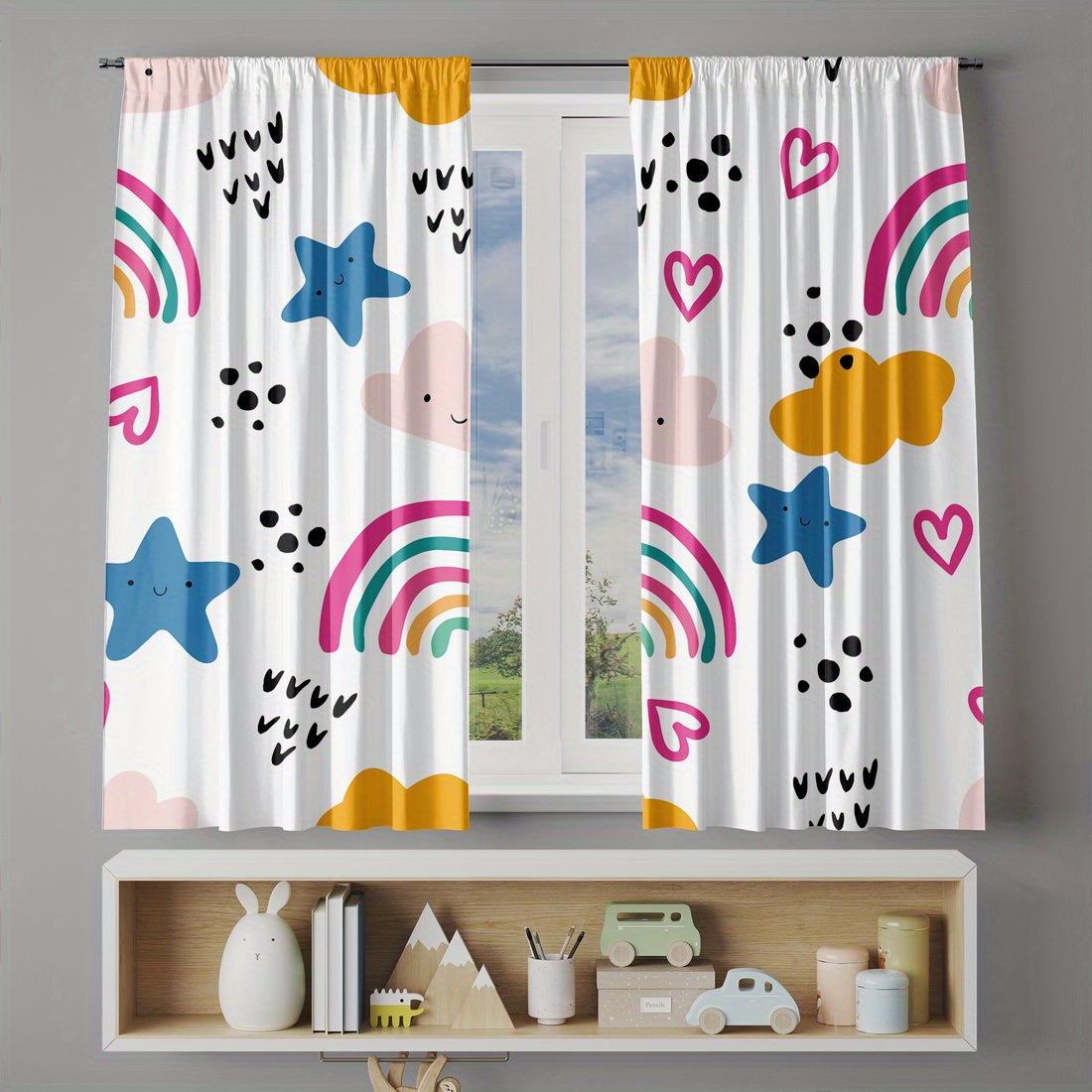 Rideau de chambre d'enfant mot - Baby Nursery Youtube avis et prix