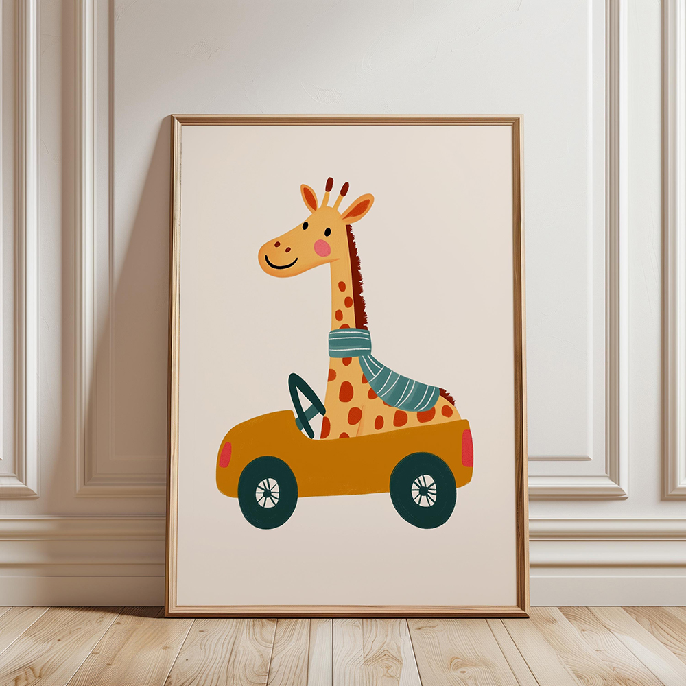 Circus singe mur Art fête d'an - Baby Nursery Giraffe avis et prix