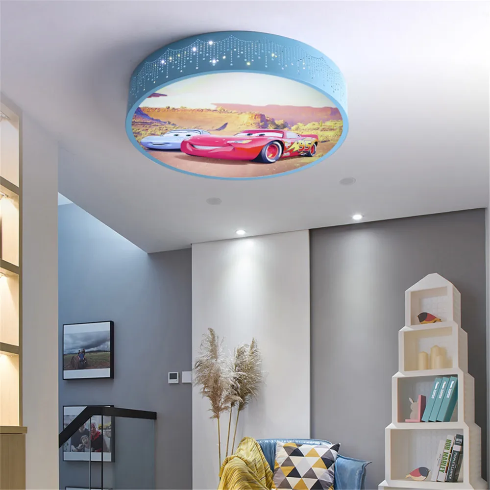 2025 dessin animé voiture rond - Baby Nursery Ceiling Light avis et prix