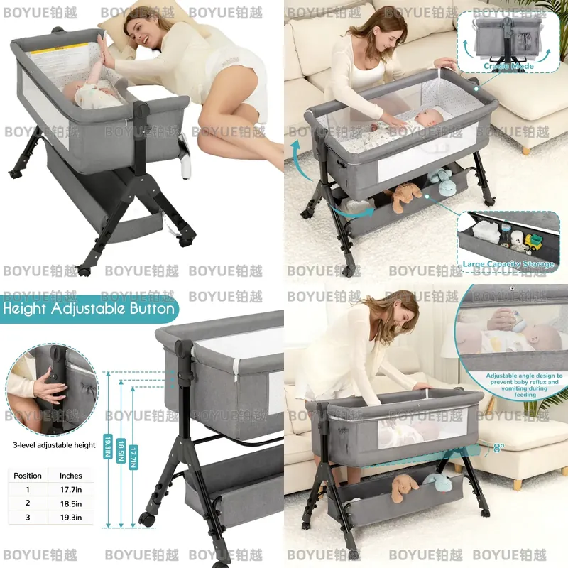 Lit bébé 3 en 1, lit d'appoint - Bassinet Bedside Sleeper avis et prix